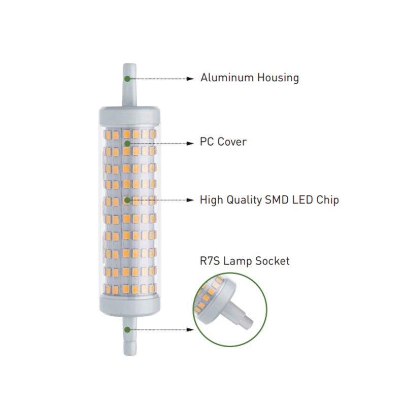 LED-SMD-Leuchtmittel der Serie R7S